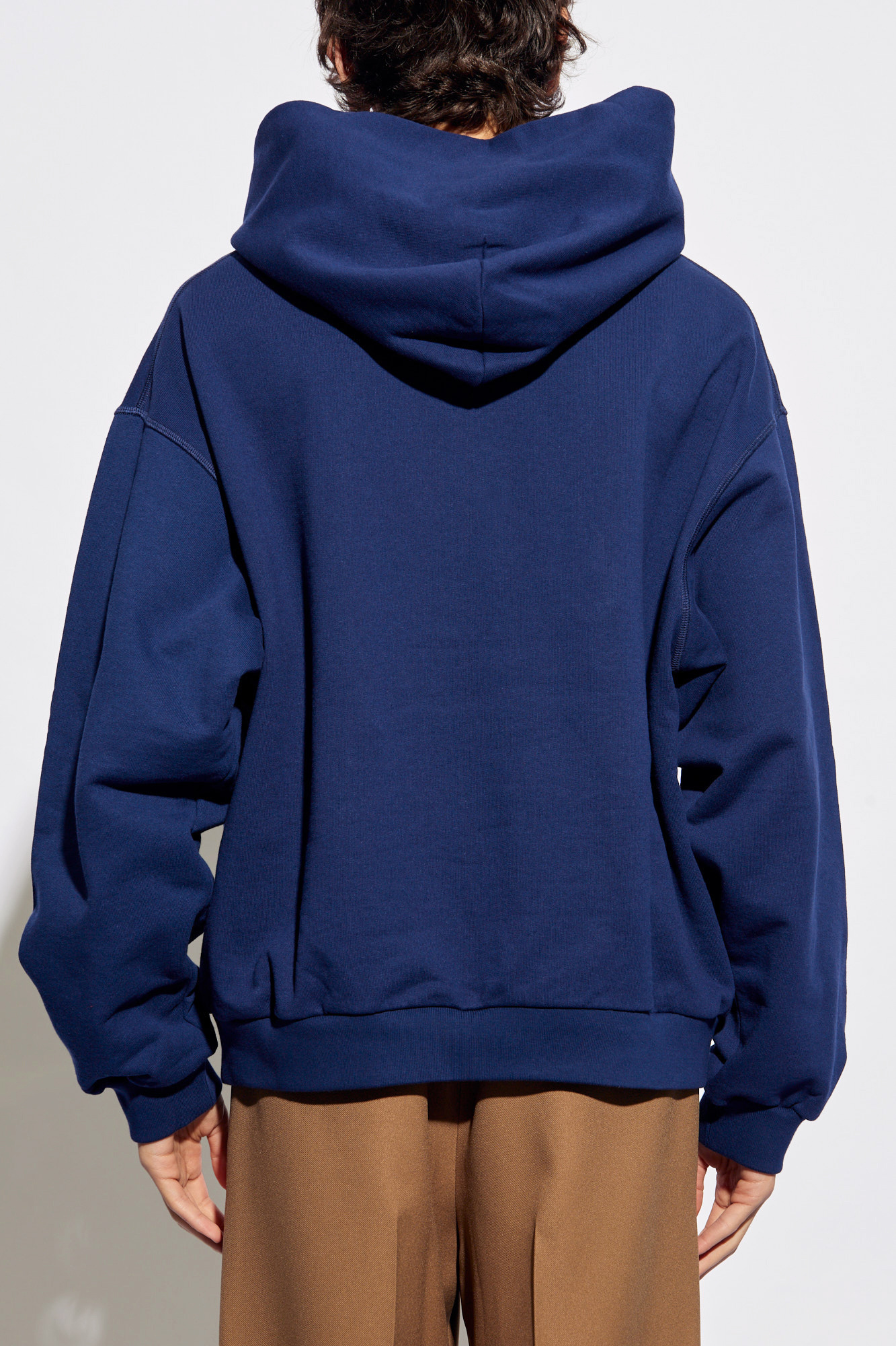 Balenciaga Logo Hoodie newest in navy blue , unisex size L-XL